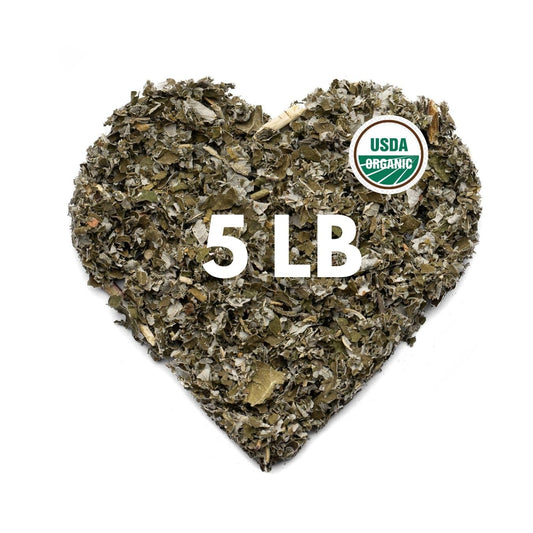 Organic Raspberry Leaf Tea Dried Cut & Sifted - 5 LB - Zhivana Organics