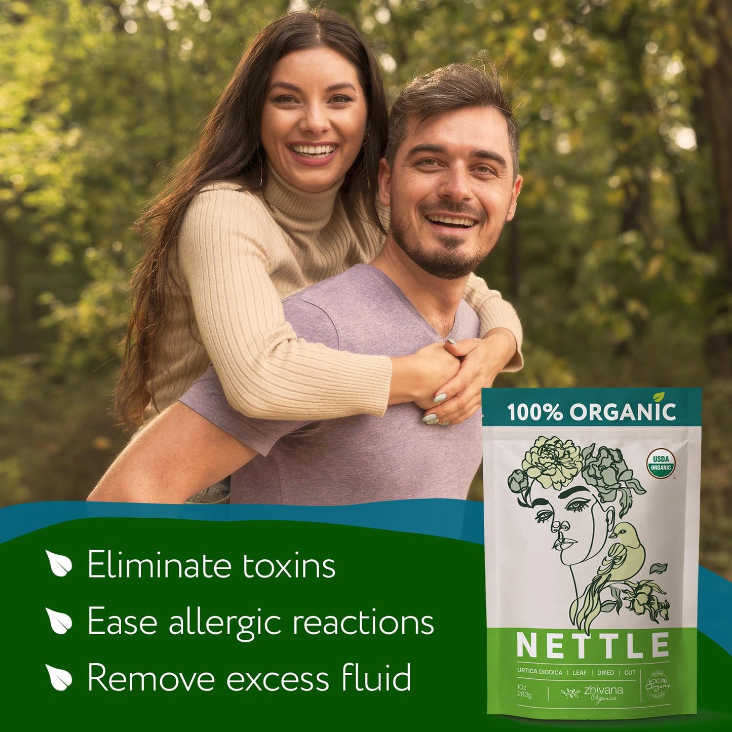 Organic Nettle Leaf Dried Cut & Sifted - 10 oz
