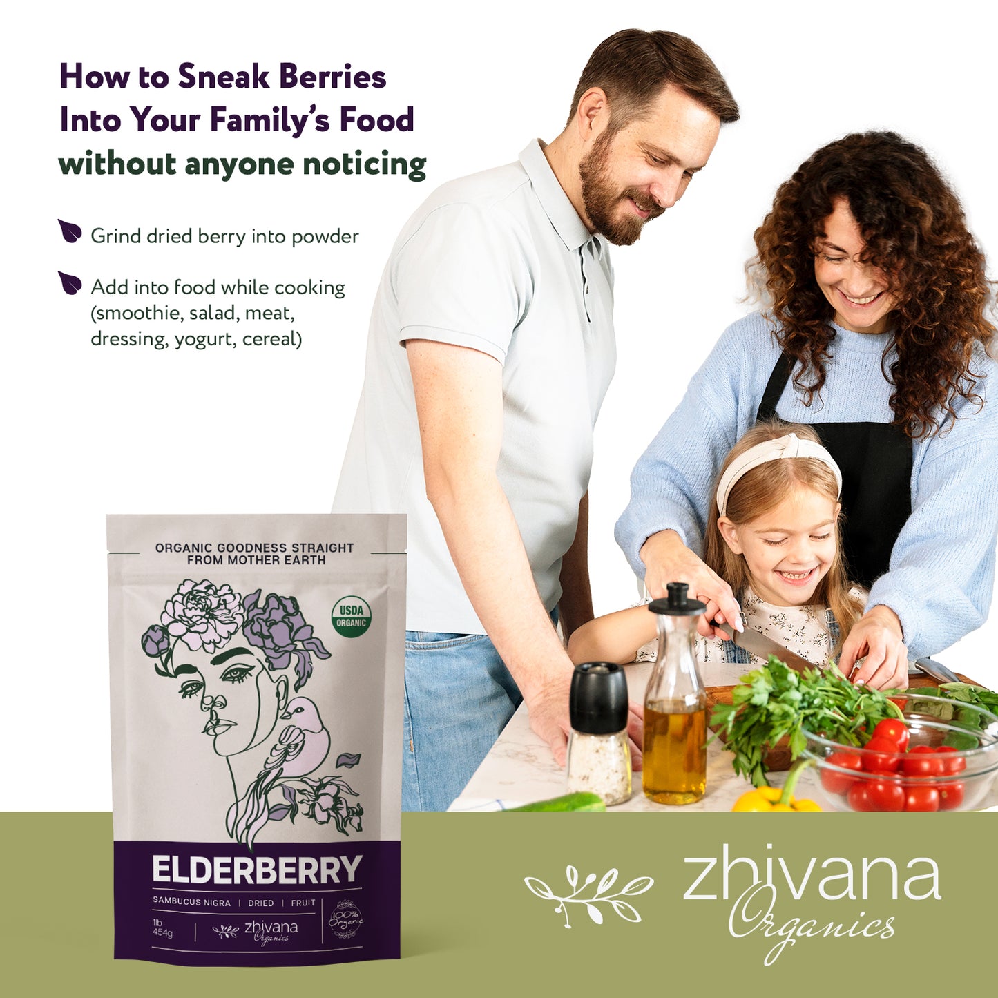 Elderberry Whole Dried - Zhivana Organics