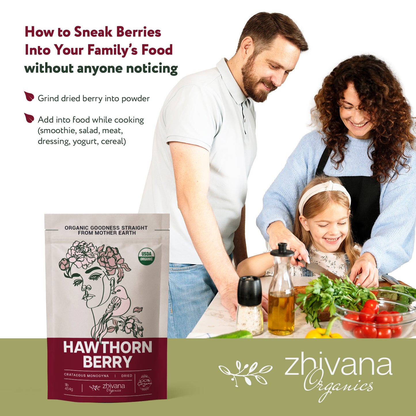 Hawthorn Berry Dried - Zhivana Organics