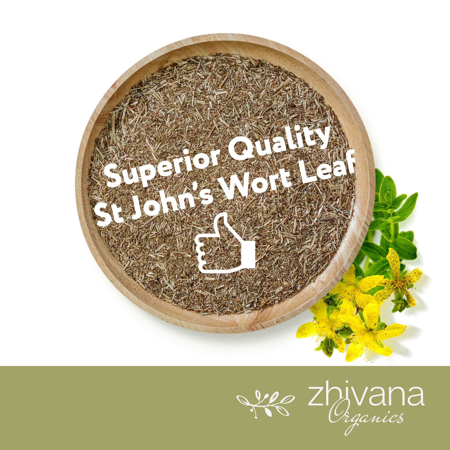 St Johns Wort Dried Cut & Sifted - Zhivana Organics