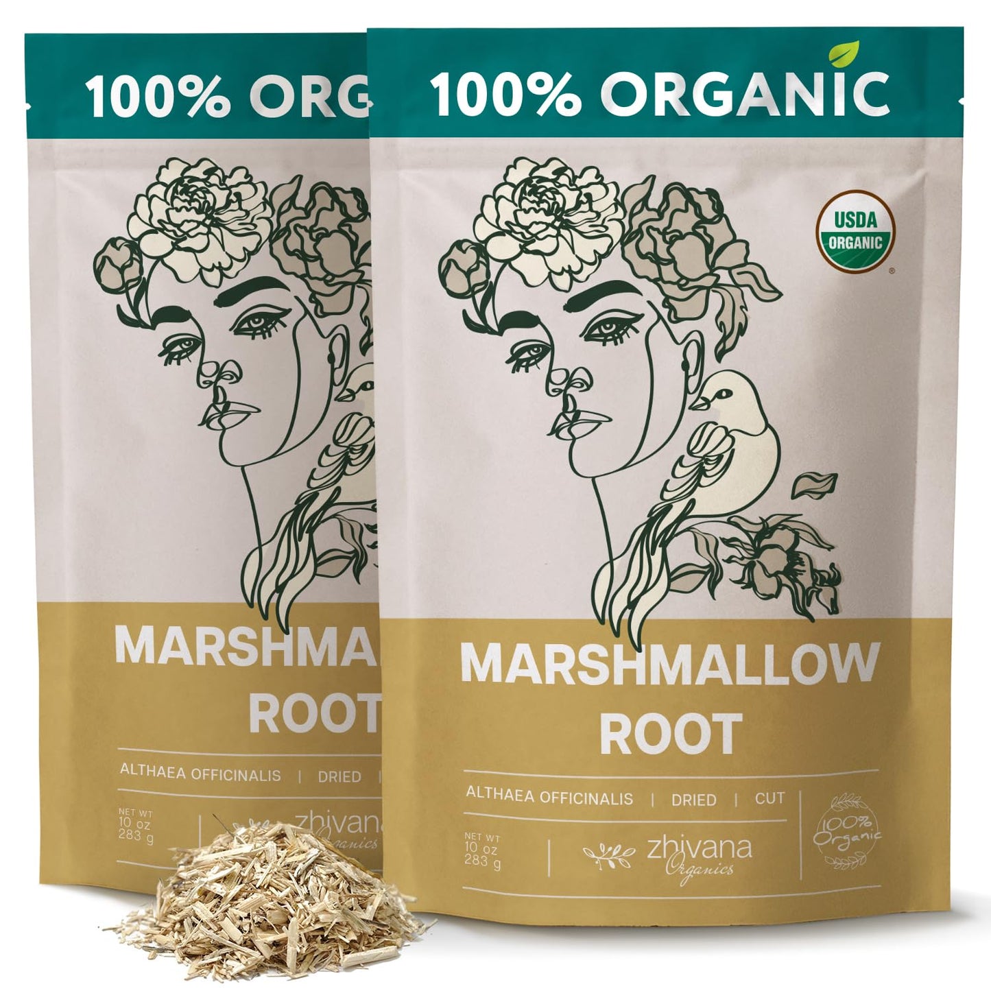 Organic Marshmallow Root (2 Pack) - 20 oz