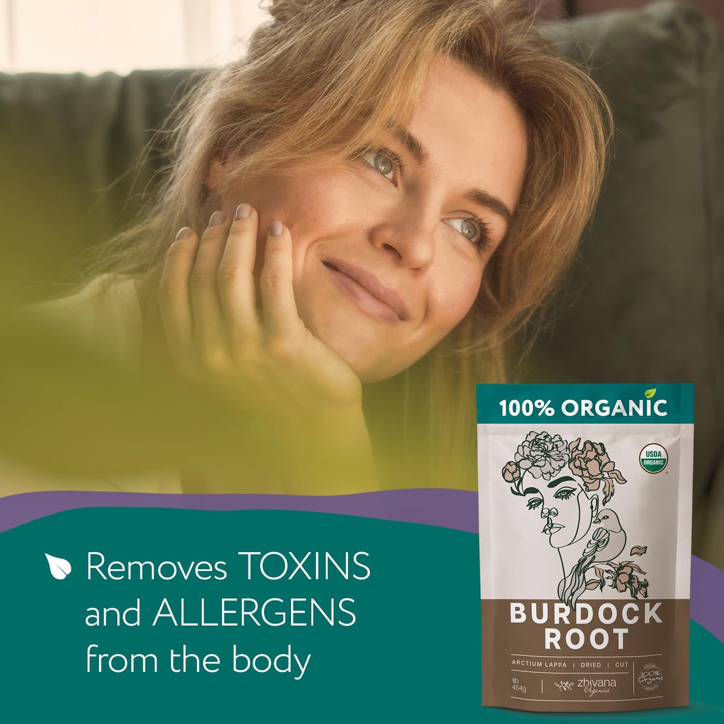 Organic Burdock Root Tea - 10 LB