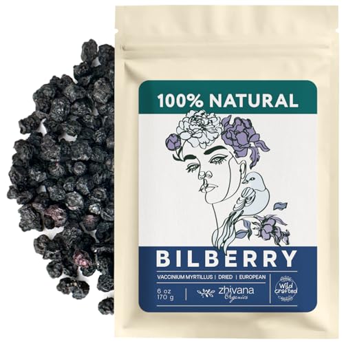 Wild Bilberry Dried Fruits, Bilberry tea  – 4 ounces