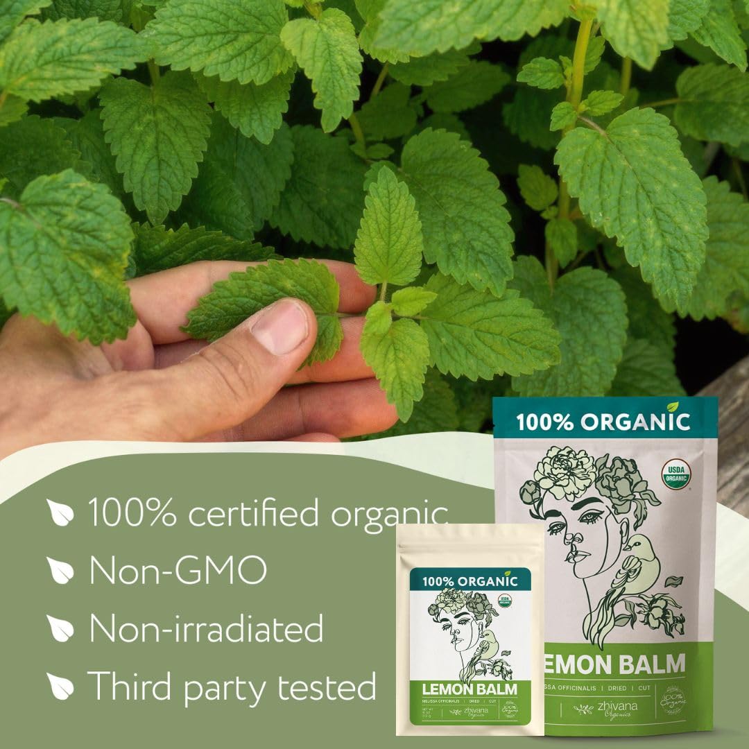 Organic Lemon Balm Tea - 5 LB - Zhivana Organics