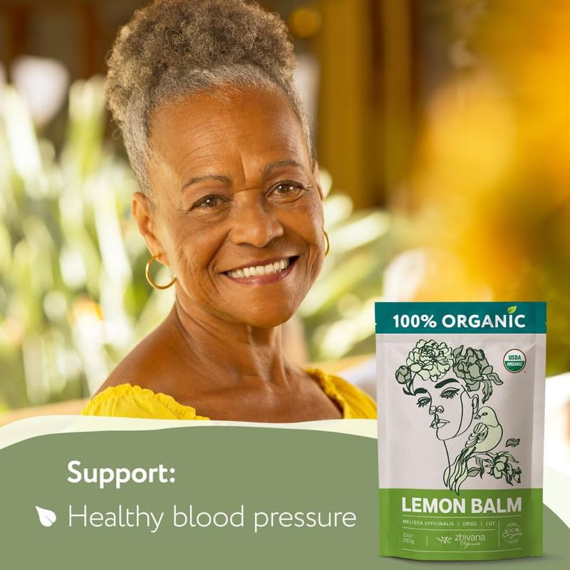 Organic Dried Lemon Balm Tea - 4 oz - Zhivana Organics