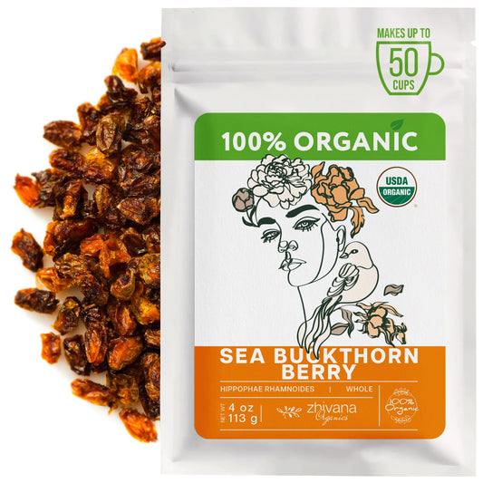 Organic Dried Sea Buckthorn Berry - 4 oz