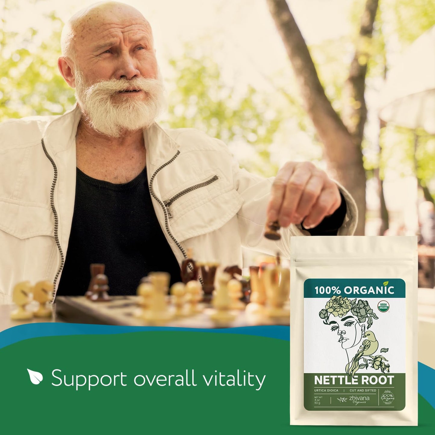 Organic Stinging Nettle Root Tea - 4 oz