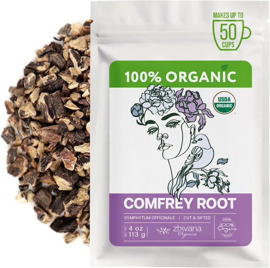 Organic Comfrey Root - 4 oz