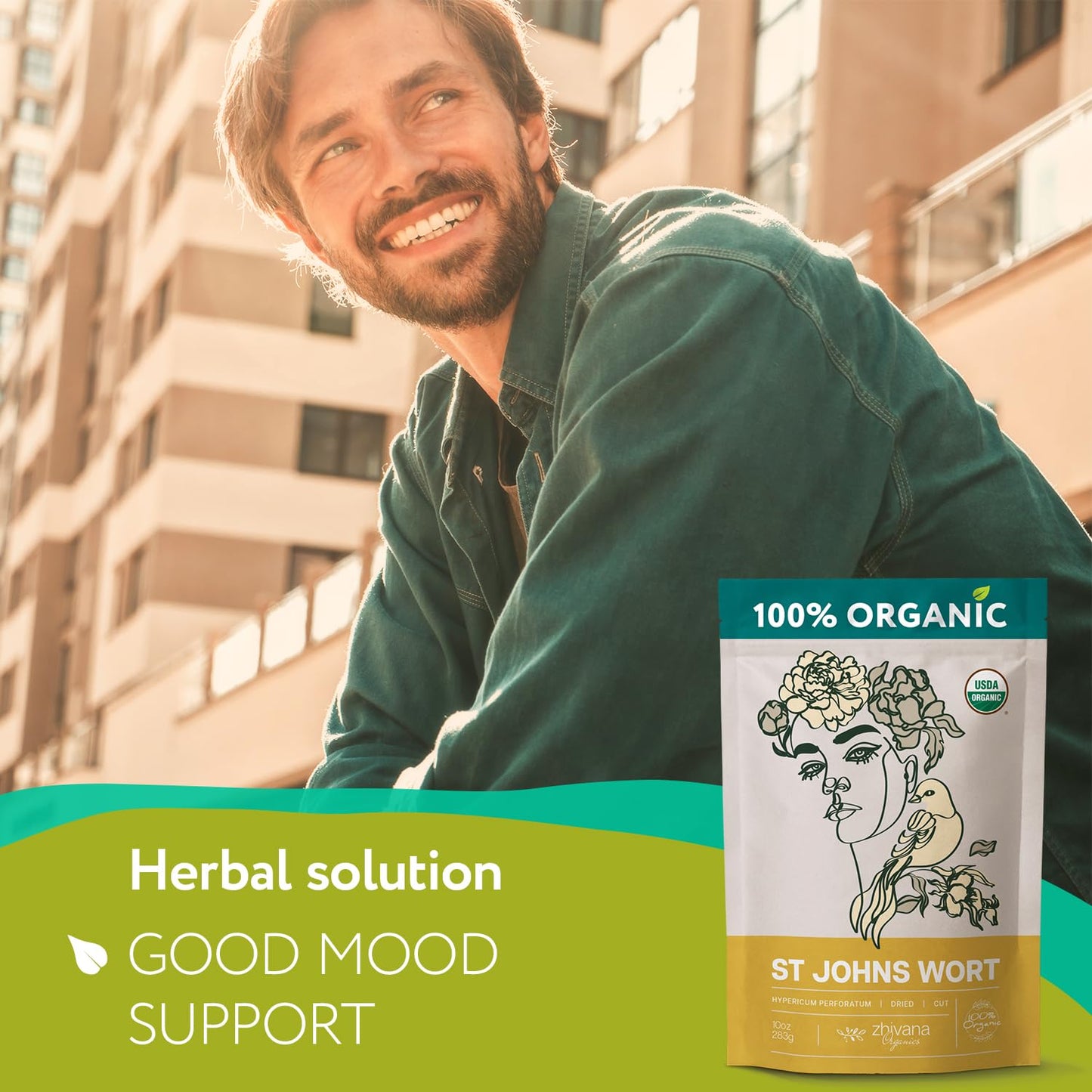 Organic St Johns Wort Tea - 5 LB