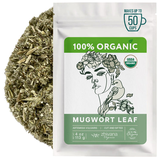 Organic Mugwort (Artemisia vulgaris) – 4 oz - Zhivana Organics