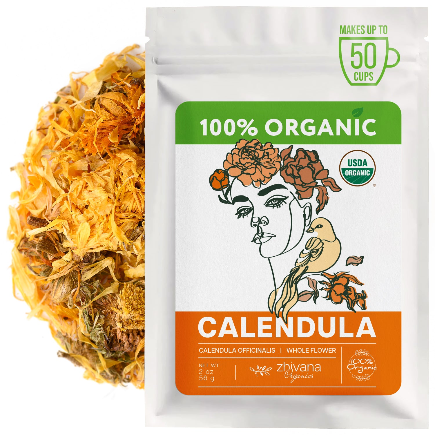 Organic Calendula Flowers for Natural Healing & Renewal – Calendula He ...