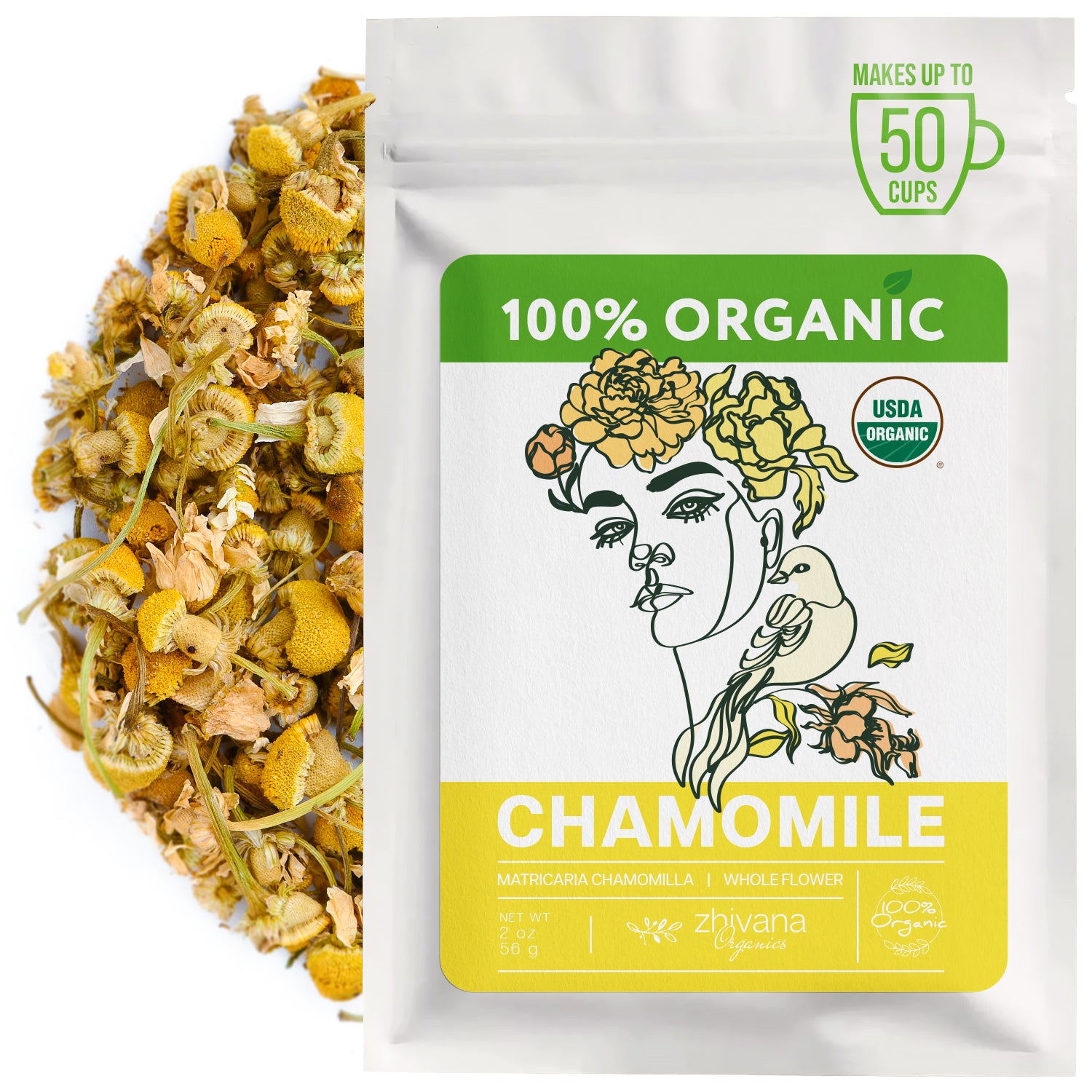 Organic Chamomile Tea Loose Leaf - Manzanilla Orgánica para Té – World ...