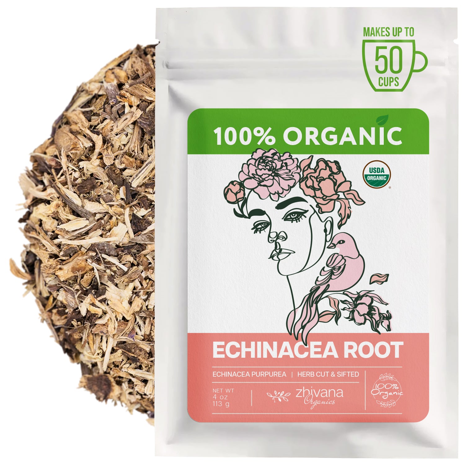 Organic Echinacea Root Tea (4oz.) – Echinacea Purpurea - Seasonal Well ...