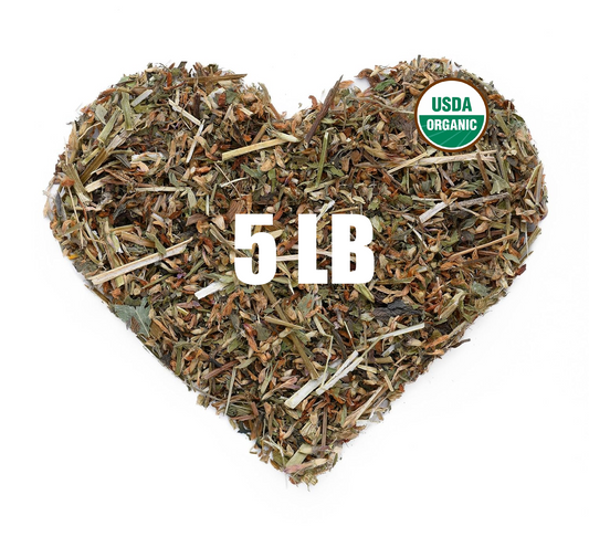 Organic Red Clover Herb & Flowers Cut and Sifted (Trifolium pratense) – 5 lb Bulk - Zhivana Organics