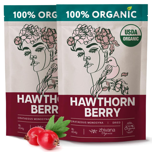 Organic Hawthorn Berry Tea (16oz.) 2 PACK