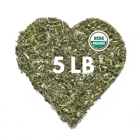 Organic Marshmallow Leaf Tea – 5 lb Bulk - Zhivana Organics