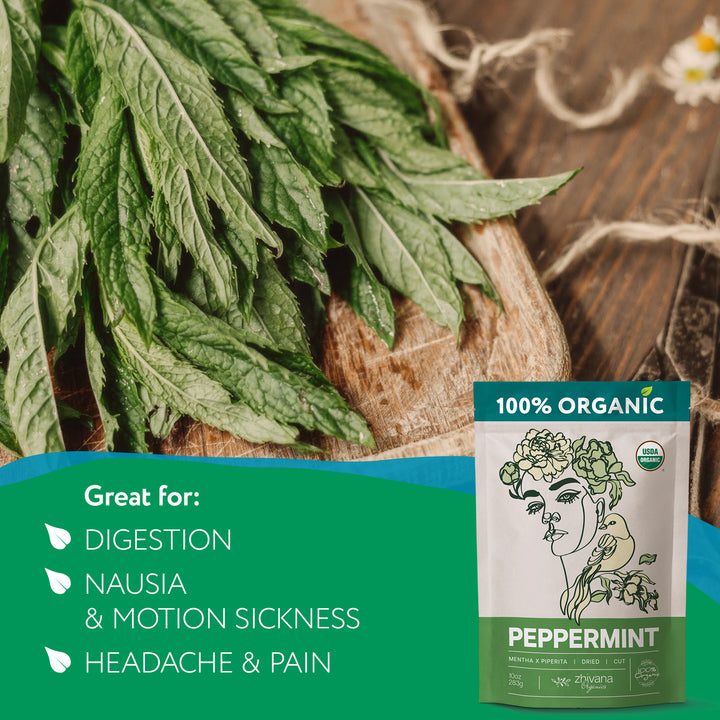 Organic Peppermint Tea Loose Leaf – Clean, Natural Energy Without Caff ...