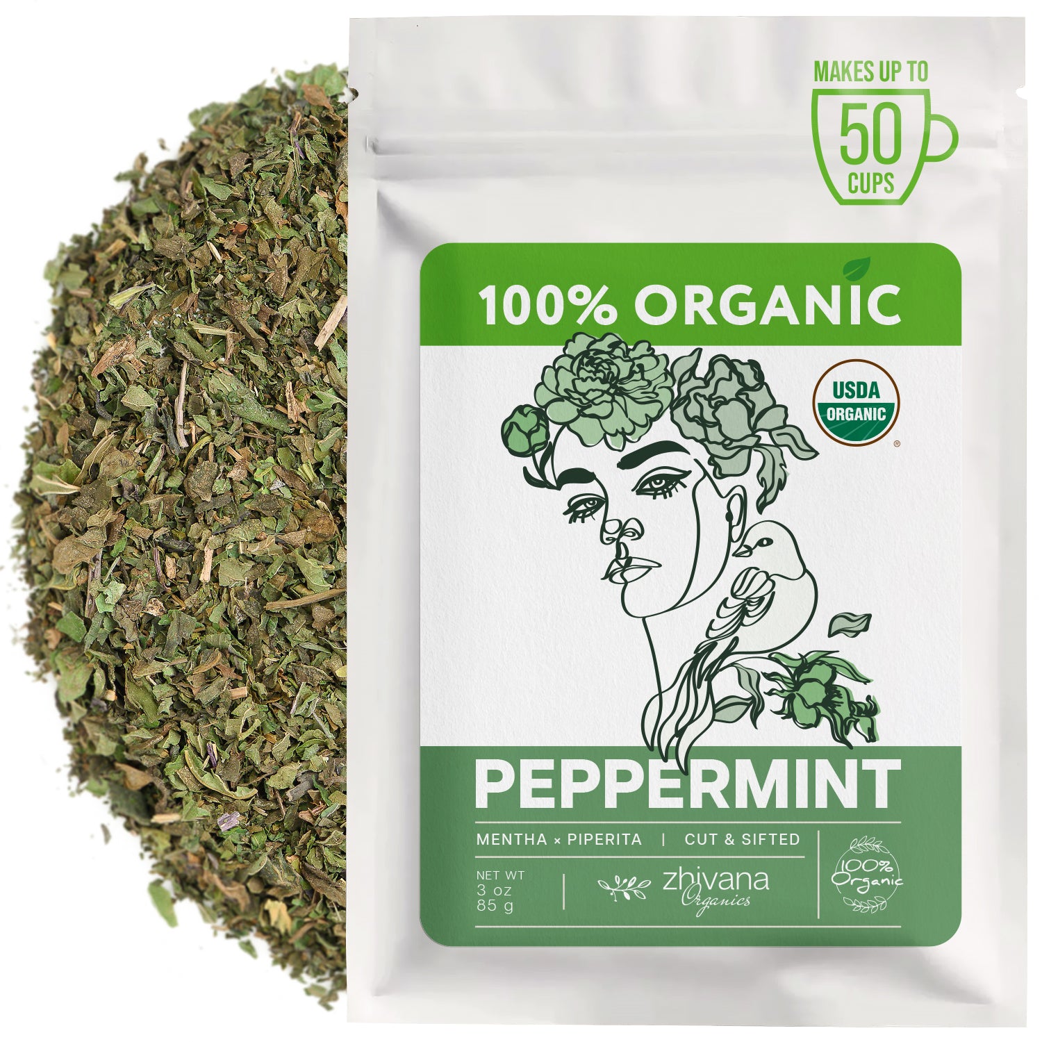 Organic Peppermint Tea Loose Leaf – Clean, Natural Energy Without Caff ...