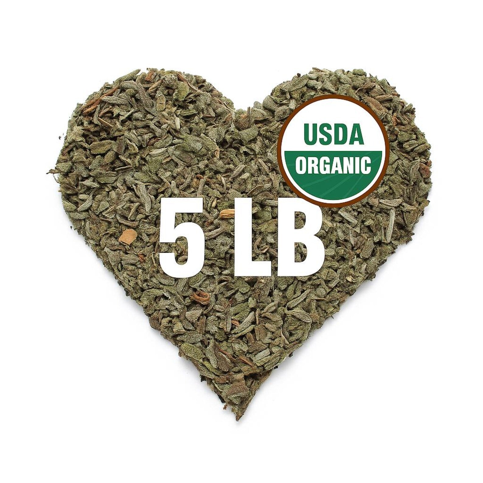 Organic Sage Leaf (Salvia officinalis) – 5 lb Bulk - Zhivana Organics