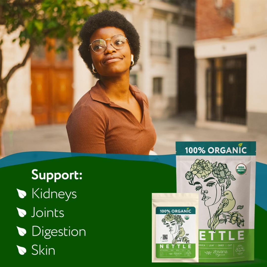 Organic Stinging Nettle Leaf Tea - 5 LB - Zhivana Organics