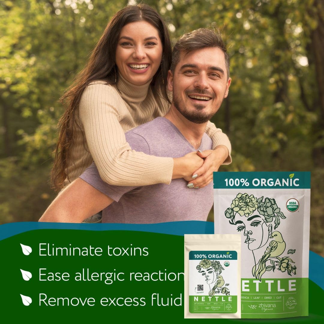 Organic Stinging Nettle Leaf Tea - 5 LB - Zhivana Organics