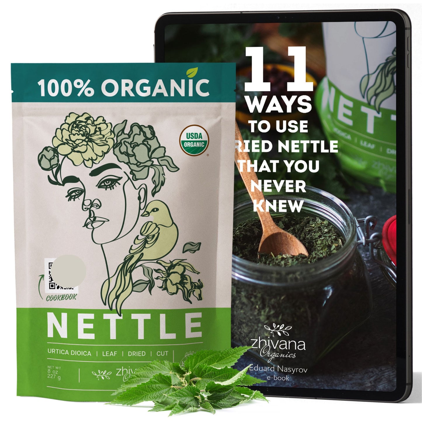 Organic Nettle Leaf Dried Cut & Sifted - 8 oz