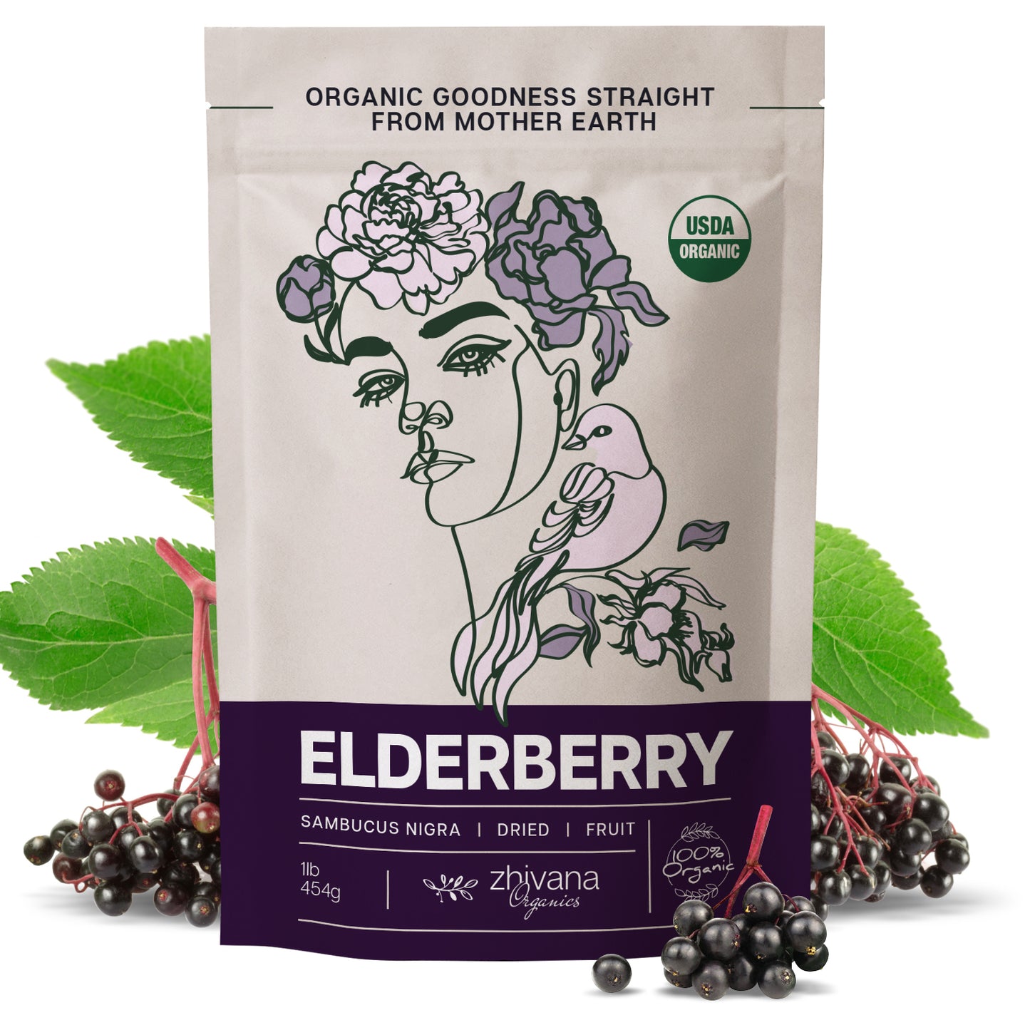 Elderberry Whole Dried - Zhivana Organics