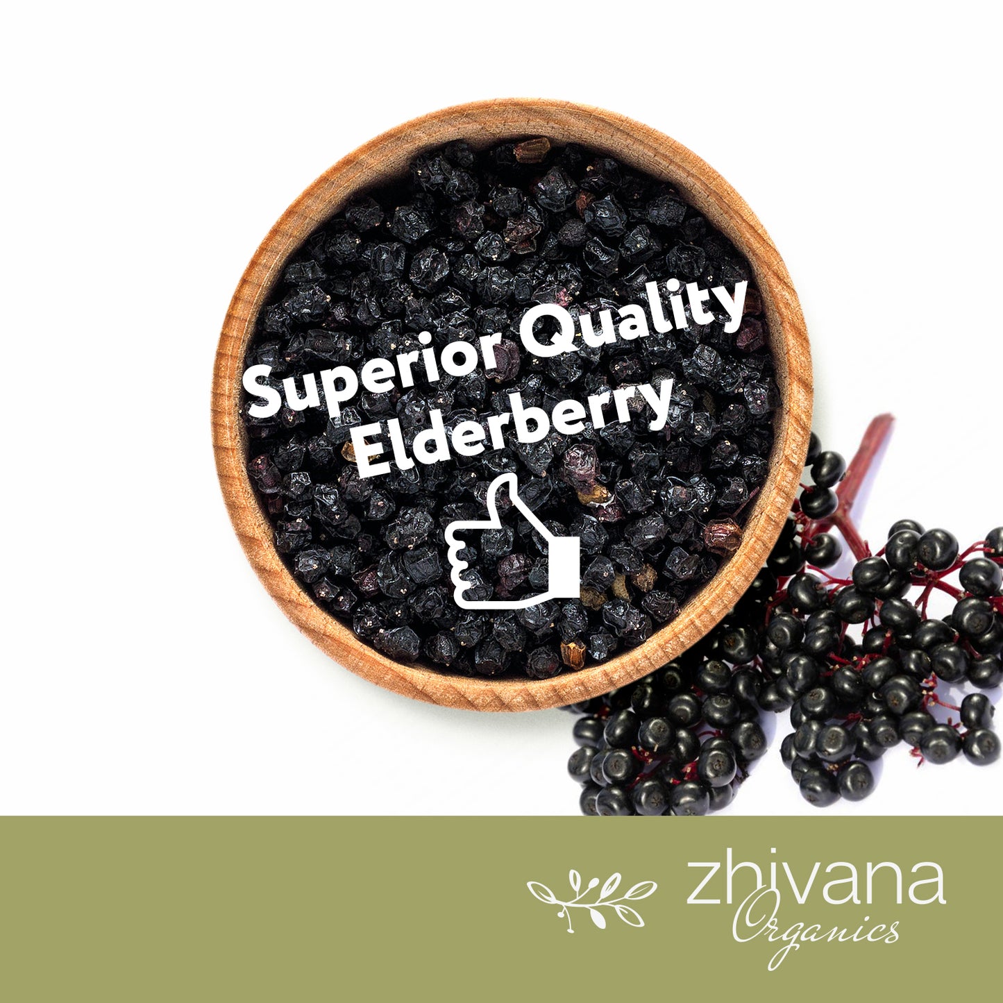 Elderberry Whole Dried - Zhivana Organics