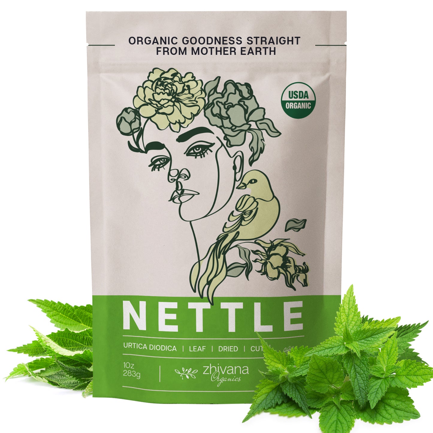 Nettle Leaf Dried Cut & Sifted - Zhivana Organics