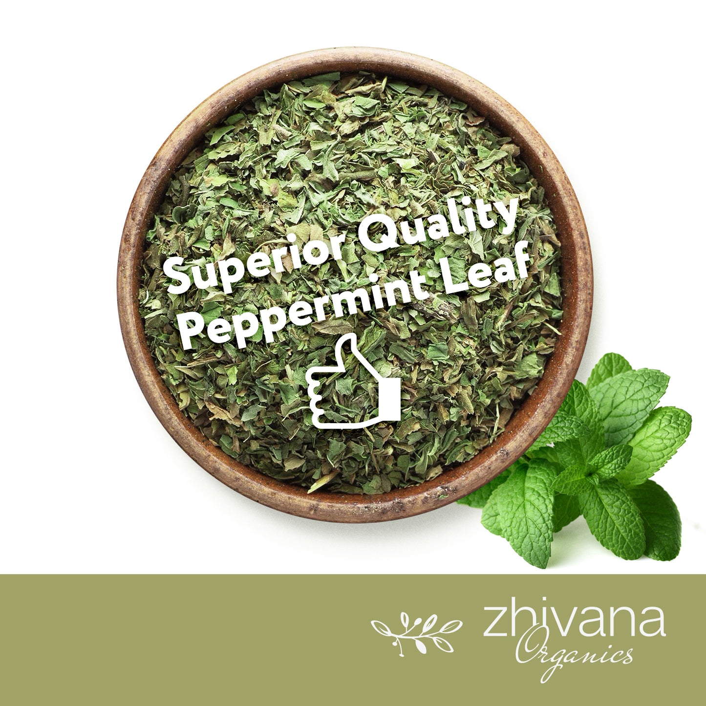 Peppermint Dried Cut & Sifted - Zhivana Organics